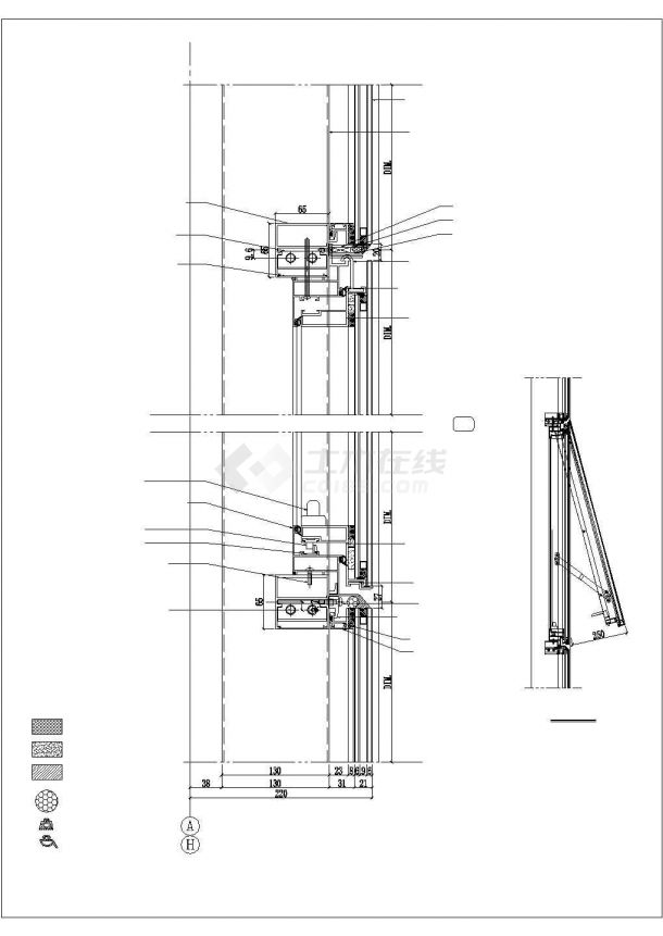 某地二十層五星級酒店明框玻璃幕墻施工圖設(shè)計(jì)方案